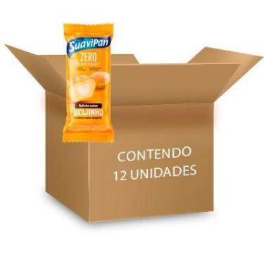 Imagem de Bolinho Suavipan Zero Açúcar Beijinho contendo 12 unidades de 40g cada