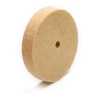 Imagem de Disco Escova Roda Polimento Feltro Politriz Esmeril 4 Poleg - Terceiro