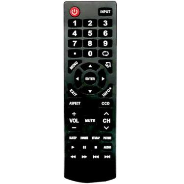 Imagem de Controle remoto universal de substituição para controle de televisão Insignia (funciona em LCD LED e TVs de plasma)