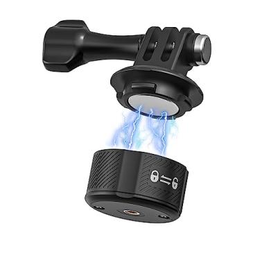 Imagem de SUREWO Suporte base de liberação rápida para Go Pro, suporte magnético para câmera de 1/10.2 cm 20 compatível com Go Pro Hero 12 11 10 9 8 7 6 5 preto, DJI Osmo Action 5 pro/4/3, Crosstour/Campark e