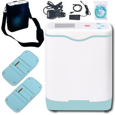 Imagem de Gerador de Ox pulsado leve com bateria de 6400/12800mAh, máquina de O2 DC 20V 108W, fluxo de engrenagem de 1~6, concentração de oxi 93% ± 3, usada para viagens, montanhismo