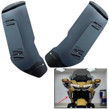 Imagem de Panical Defletor de ar ajustável cinza fumê, protetores de perna para Honda Goldwing GL1800 GL1800B F6B 2018-2023 PC não destrutivo iInstallation