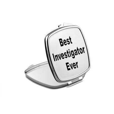 Imagem de SpreadPassion Espelho compacto de investigador, presente de investigador, melhor espelho fotográfico de todos os tempos, espelho de maquiagem de viagem pequeno espelho portátil, espelho de bolso