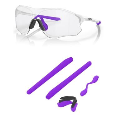 Imagem de Kits de borracha de substituição para óculos de sol Oakley EVZero Series, Roxo, 0