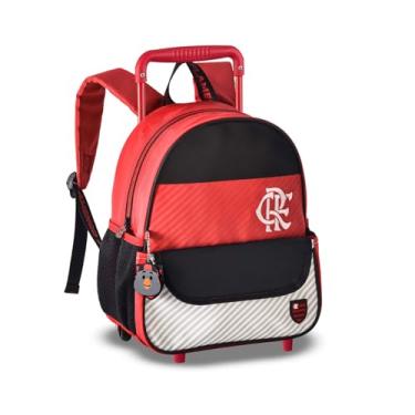 Imagem de Mochila de Carrinho Flamengo Bolsa Infantil Escolar Futebol