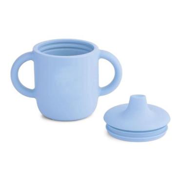 Imagem de Copo De Transição Infantil  Em Silicone Com Alça E Bico Antivazamento 