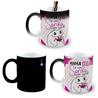 Imagem de Caneca Mágica Porcelana Presente Páscoa Sonho de Valsa Flork