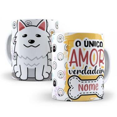 Imagem de Caneca de Cerâmica Personalizada 325ml Amor Pelos Animais - Mecolour
