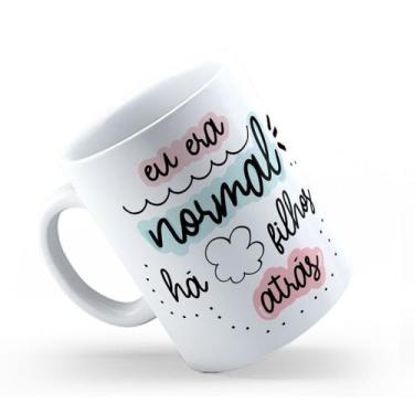 Imagem de Caneca de Cerâmica 325ml Personalizada Eu Era Normal - Mecolour