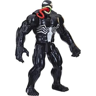 Imagem de Boneco venom titan hero series - hasbro, Preto e Branco