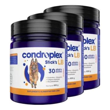 Imagem de 3 Condroplex Sticks Lb Suplemento Cachorro Cão Cães 90 Un
