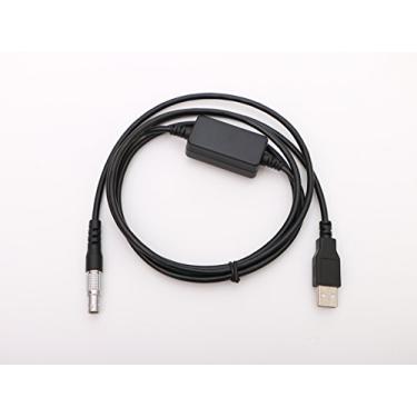 Imagem de Generic Cabo de 160 cm macho 0B 5 pinos para USB 2.0 para Leica Total Stations TS02, TS03, TS06, TS09, TS15, TCR402, TCR802, TCR1200, TPS1200, TCA2003, TC2003, TC702, TC705 Conecte ao PC