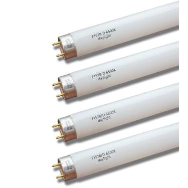 Imagem de Flyercatch Lâmpada De Luz De Aquário E Planta De Espectro Total De 18'', 15 Watts, Tubo Fluorescente Branco Brilhante De 6500K Para Aquário, Índice De Reprodução De Cor Alto Ra83+