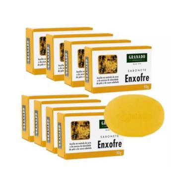 Imagem de Kit C/8 Sabonetes Em Barra 90g Enxofre Para Acne Granado