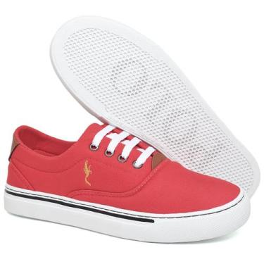 Imagem de Tênis Feminino Casual Sola Baixa Old Street Polo Blu do 33 ao 40, Verm