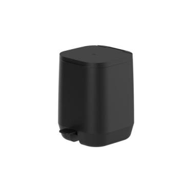 Imagem de Lixeira de Pedal Aura Preta 6L - Ou