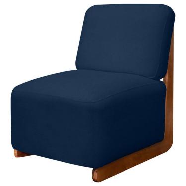 Imagem de Poltrona Decorativa Orgânica California Base de Madeira Bouclê - SOFA STORE