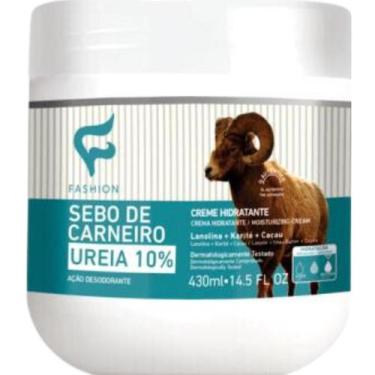 Imagem de Creme Hidratante Fashion Cosméticos Sebo de Carneiro Ureia 10% Pote 43