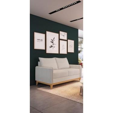 Imagem de Sofá 2 Br 0,6 (2 Ass 0,55) Lugano (2 Lugares. Bipartido) - KF Estofado