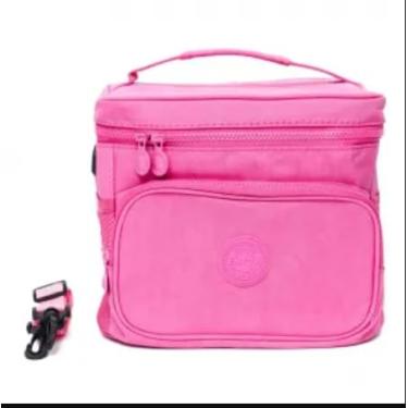 Imagem de Bolsa Térmica Com Zíper Alça De Mão E Transversal (rosa claro)