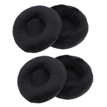 Imagem de Almofadas de Orelha de Substituição de 4 Compacta,Veludo Macio e Almofadas de Ouvido de Espuma,Almofadas de Orelhas Substituição para ES7 ES10 SJ3 SJ5 FC7 FC700 FC707 RE70 ATH