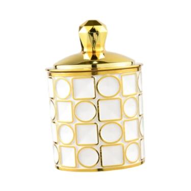 Imagem de YWJLQH Gadgets de gadgets de capa de gadgets de barragem de cereal de armazenamento, Ouro Branco, S