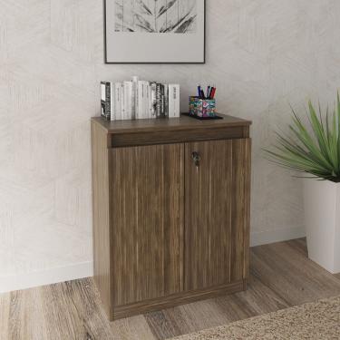 Imagem de Balcão para Escritório com Chave 2 Portas ME4149 Espresso Móveis