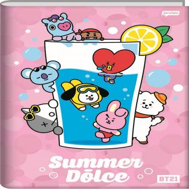 Imagem de Caderno Brochura Universitário BT21 80 Folhas Jandaia Capa Dura