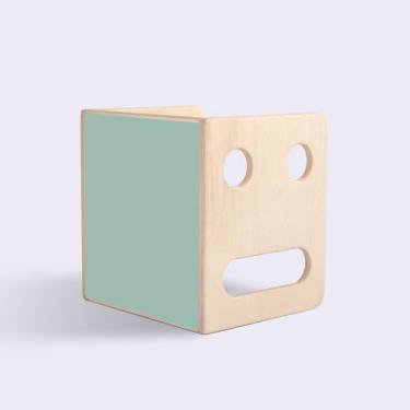 Imagem de Cadeira Cubo Infantil de Madeira Pitoco (Menta)