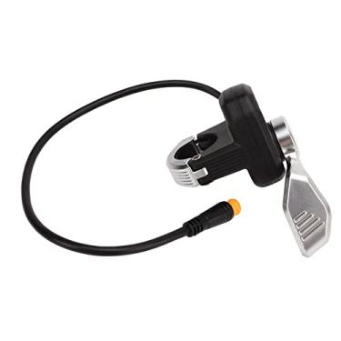 Imagem de Qanyegn Electric Bike Thumb acelerador, acelerador de acelerador e scooter elétrico Acelerador de mão esquerda com plugue para a maioria das bicicletas elétricas