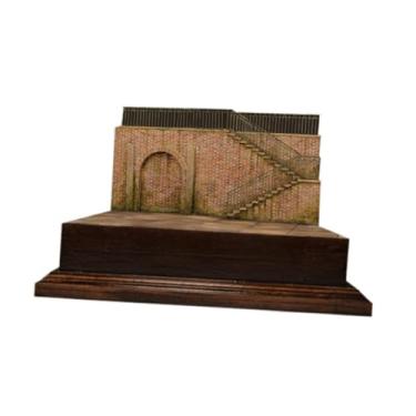 Imagem de Milageto 1/35 Modelo de edifício Modelo de arquitetura Modelo de espuma de madeira Oficina de ar livre cena DIY