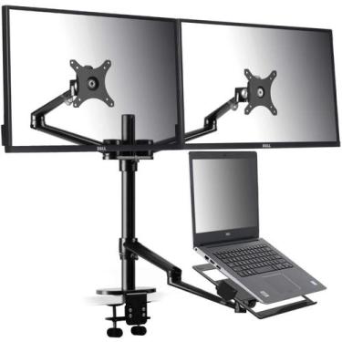 Imagem de Suporte/Braço Articulado P/2 Monitores E Notebook - Aj Som Acessórios 