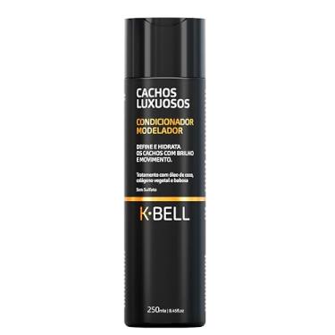Imagem de K-BELL CACHOS LUXUOSOS - Condicionador Capilar 250ml - Hidratação Intensa, Definição de Cachos e Anti-Frizz - Para Cabelos Crespos e Cacheados