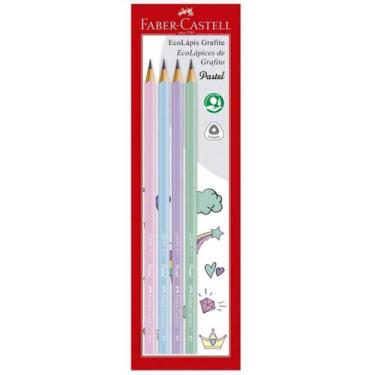 Imagem de Lápis grafite triangular tons pasteis EcoLápis SuperSoft Faber Castell
