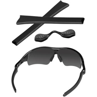 Imagem de Bwake 1 conjunto de protetores auriculares e de nariz de substituição para Oakley Radar Path | Radar Pitch | Radar Edge | Radar Range | Radar XL Sunglasses - Preto