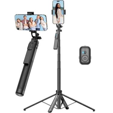 Imagem de Tripe para Celular, Estabilizador Celular com Estabilizador para Célular com Tripé, Controle por Gestos, Rastreamento Facial, Cabeça Universal para Câmera, Rastreamento de Inteligência AI