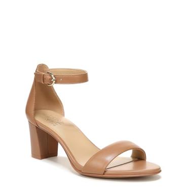 Imagem de Naturalizer Sandália feminina Vera com tira no tornozelo e salto bloco, Café, 39