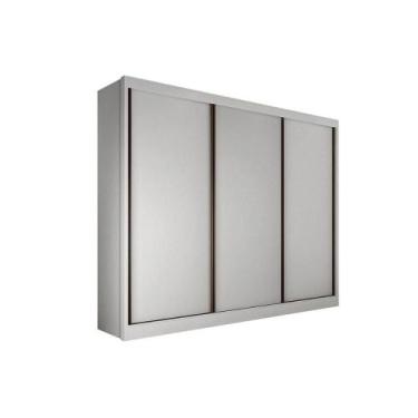 Imagem de Guarda Roupa 3 Portas de Correr e 8 Gavetas Diamond/Londres Neve - Nov