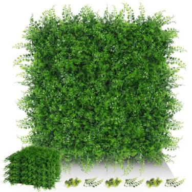 Imagem de Painéis de parede de grama EverNature Artificial Fern Grass x6