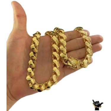 Imagem de Corrente Friso S Fecho Especial - Banhada A Ouro 18K - Tojoia18K