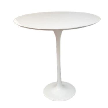 Imagem de Mesa Lateral Tulipa Saarinen Redonda 51 Cm Laqueada Cor Branco
