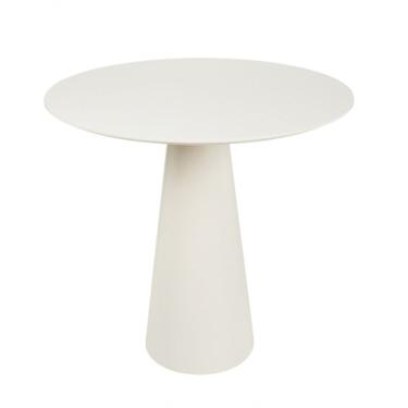 Imagem de Mesa De Apoio Cone Off White - Tampo 60 Cm Altura 60 Cm Cor Creme