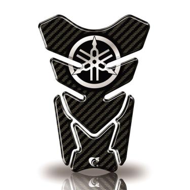 Imagem de Protetor De Tanque Adesivo Moto Factor Fazer Yamaha Diapazão Carbono Preto