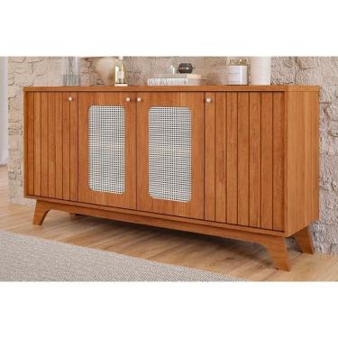 Imagem de Buffet De Sala Jantar Isa C/ Tela 4 Portas Cinamomo - Cimol