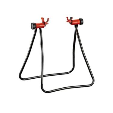 Imagem de Suporte de bicicleta, suporte de bicicleta para manutenção, reparo dobrável, piso de alumínio, portátil, reparo ajustável em altura para uso interno e externo, para manutenção