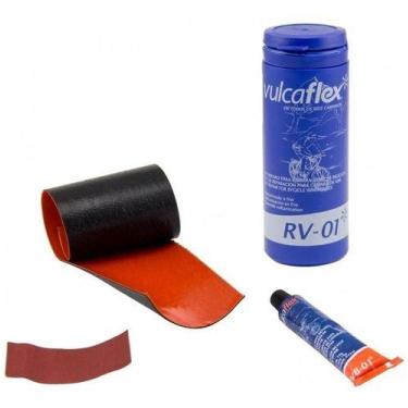 Imagem de Estojo De Remendo A Frio Vulcaflex Rv-01  Câmara De Ar Bike 