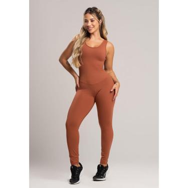 Imagem de Macacão Longo Feminino Suplex Fitness Academia Poliamida Mvb Modas-Feminino