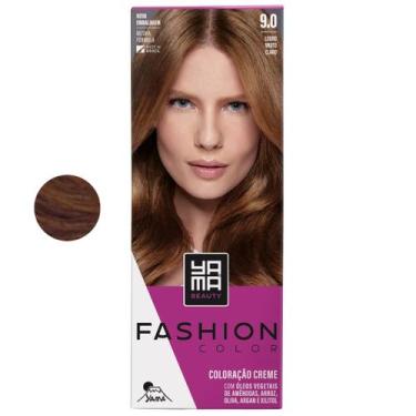 Imagem de Coloração Yama Fashion Color Tintura Tinta Cabelo Creme Mini Kit 9.0 L
