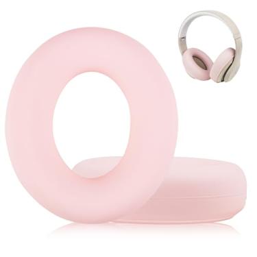 Imagem de Adhiper Protetores De Ouvido Antissuor Para Fones Beats Studio Pro, Acessórios Capa Silicone Ouvido, Lavável E À Prova Suor - Rosa