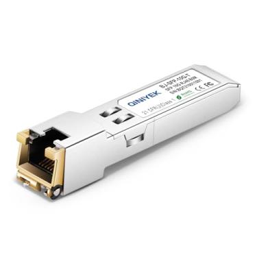 Imagem de QINIYEK Módulo Sfp+ 10Gbase-T De 80 Metros Para Rj45, Transceptor Ethernet Gbic Cobre Compatível Com Cisco, Meraki, Mikrotik, Ubiquiti, Unifi, Netgear, Qnap, D-Link E Outros, Cat6A/Cat7/Cat8